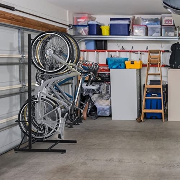 Caprihom Bike Rack Holds 5 Bikes - Easy Assembly & Durable Storage