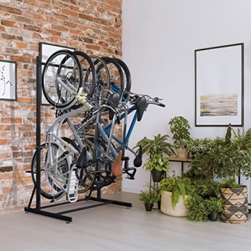 Caprihom Bike Rack Holds 5 Bikes - Easy Assembly & Durable Storage