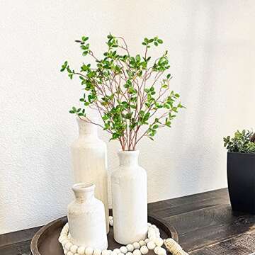 Buy BohoSM Artificial Greenery Stems - Elegant Faux Ficus