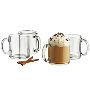 Libbey Robusta Glass Mugs, Set of 12