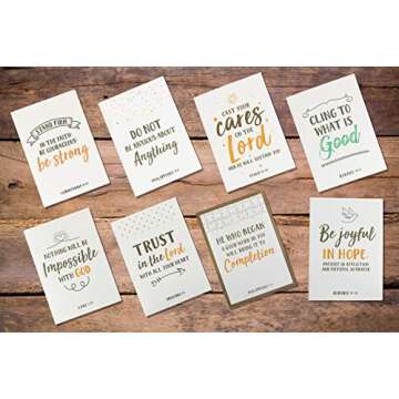 Inspirational Bible Verse Cards - 56 Pack with Envelopes
