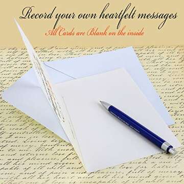 Inspirational Bible Verse Cards - 56 Pack with Envelopes