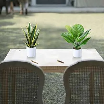 Kazeila Mini Potted Fake Plants Set for Home Office Decor