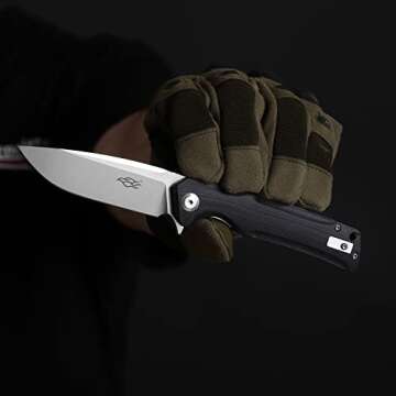 Ganzo Firebird FH91-BK Pocket Knife - D2 Steel & G10 Handle