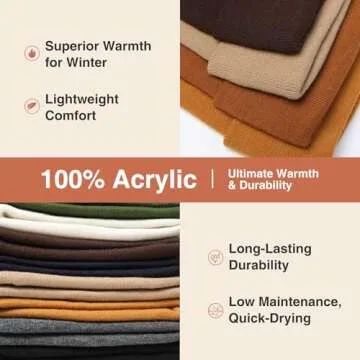 KUIRAN Satin Lined Beanie for Women and Men - Warm & Stylish