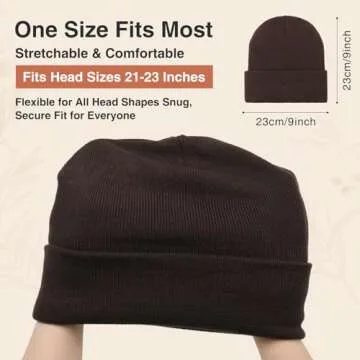 KUIRAN Satin Lined Beanie for Women and Men - Warm & Stylish