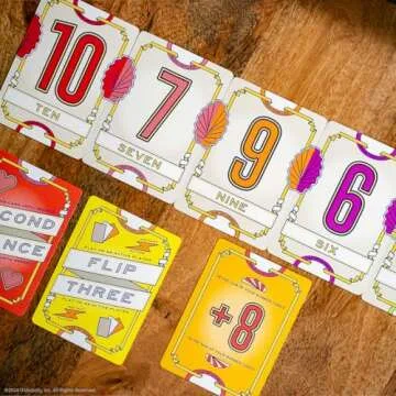 USAOPOLY Flip 7, Fast Fun Card Game, Great for Family Game Night, Ages 8+, 3+ Players, 20 Minutes