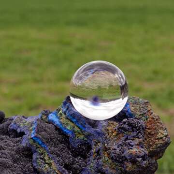 Cherry Tree Collection | Crystal Ball with Stand | K9 Optical Crystal Sphere | Photography, Decoration (50mm)