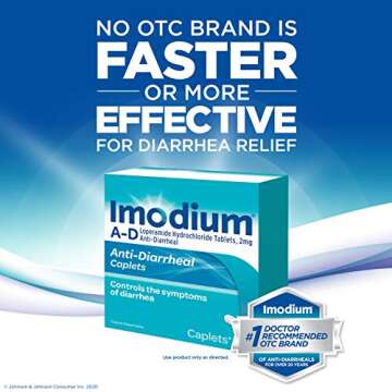Imodium A-D Diarrhea Relief Caplets, Loperamide Hydrochloride -Diarrheal Medicine, 48 ct.