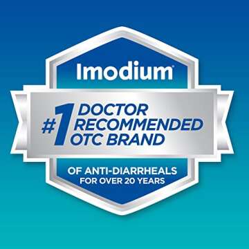 Imodium A-D Diarrhea Relief Caplets, Loperamide Hydrochloride -Diarrheal Medicine, 48 ct.