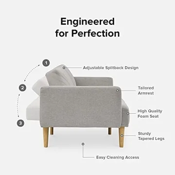 mopio Futon Sofa Bed - Stylish and Versatile Living Solution