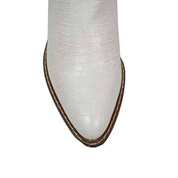 ARIDERGIRL Evon Women's Knee-High Boot (Croco Cream, 6.5)