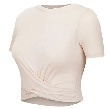 Women's Slim Fit Crop Tops Yoga Workout Activewear