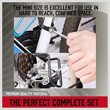 Premium Midget Wrench Set Metric & SAE 22-Piece