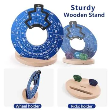 Circle of Fifths Wheel Guitar Accessories with Melody Chord Chart Music Theory Book, Progression Wheel for Musical Learning (Dark blue)