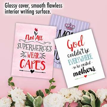 The Best Card Company - 20 Assorted Mother's Day Humor Cards Boxed Stationary Set, with Envelopes (4 x 5.12 Inch) - Loving Small Note Card Set - Mom Notes AM3138MDG-B2x10