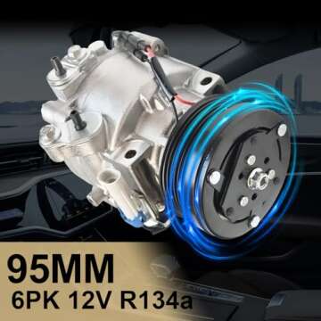 Aspligo Air Conditioner AC Compressor Fits for Chevrolet Sonic Trax 1.4L 1.8L 2013-2022, for Buick E...