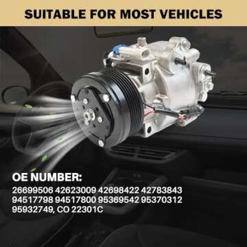 Aspligo AC Compressor for Chevrolet Sonic & Buick Encore
