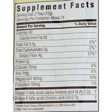 Spectrum Essentials Organic Ground Chia Seed, 10 Oz