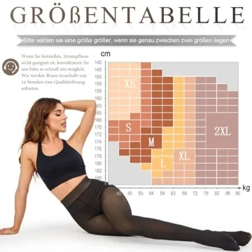 KBVOT Fleece Lined Tights - Warm Winter Leggings for Women