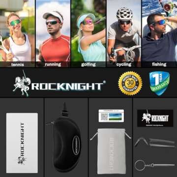 ROCKNIGHT Cycling HD Sun Glasses - Polarized UV Protection
