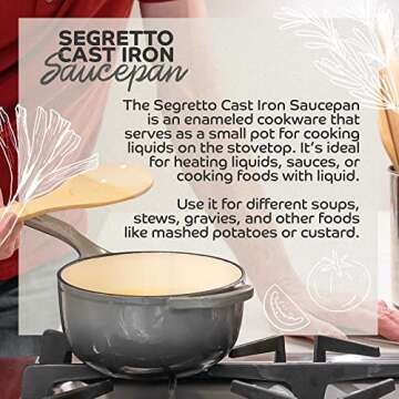 Segretto Small Sauce Pan with Lid - Versatile Cookware