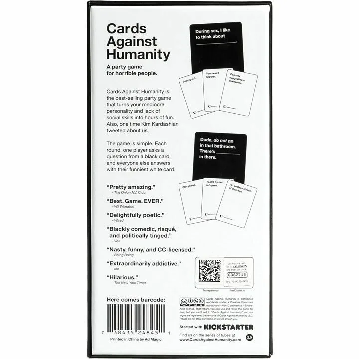 Cards Against Humanity - Fun Party Game for Adults