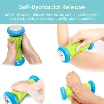 Pasnity Foot Massage Roller & Spiky Balls for Pain Relief