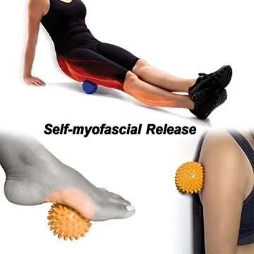 Pasnity Foot Massage Roller & Spiky Balls for Pain Relief