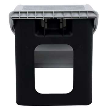 TRIXIE 3 Step Pet Stairs, Lightweight and Collapsible, Easy to Store, Non-Slip Treads, Gray