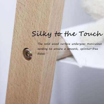 VOGUSLAND Dress up Rack, Child Garment Rack, Kids Clothing Rack with Storage Shelf (Natural Beech, 38" L x 14.5" W x 40" H)