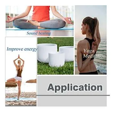 RYAN DVAN 432 Hz Crystal Singing Bowls Set of 7