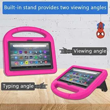 Kid-Friendly Fire 7 Tablet Case with Handle & Kickstand