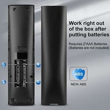 for VIZIO Smart TV Remote Replacement, Universal for VIZIO Remote Control XRT136【Pack of 2】