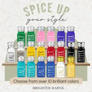 Brighter Barns Teal Salt and Pepper Shakers Set for Home