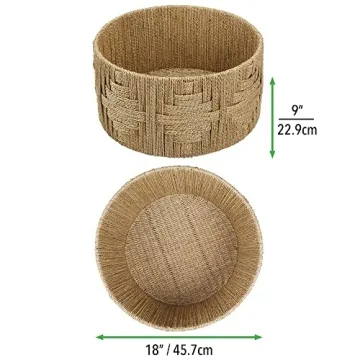 Large Woven Seagrass Storage Basket for Home Organization