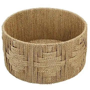 Large Woven Seagrass Storage Basket for Home Organization