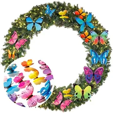 120PCS 3D Colorful Butterfly Stickers - DIY Wall Decor