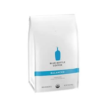 Blue Bottle Whole Bean Organic Coffee, Balanced, Medium Roast, 12 Ounce bag (Pack of 1)