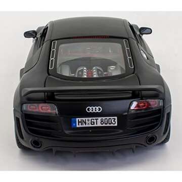 Maisto Audi R8 GT Matte Black 1:18 Scale Car Special Edition