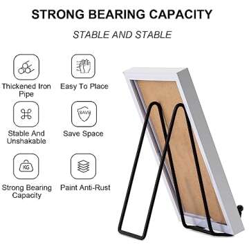 5 Pack 6-Inch Plate Stands for Display - Elegant Metal Holders