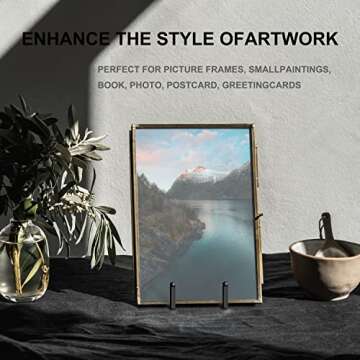 5 Pack 6-Inch Plate Stands for Display - Elegant Metal Holders