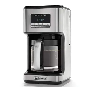 Calphalon Coffee Maker: Programmable, 14 Cups, Stainless Steel, Glass Carafe