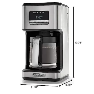 Calphalon Coffee Maker Programmable Stainless Steel 14 Cups
