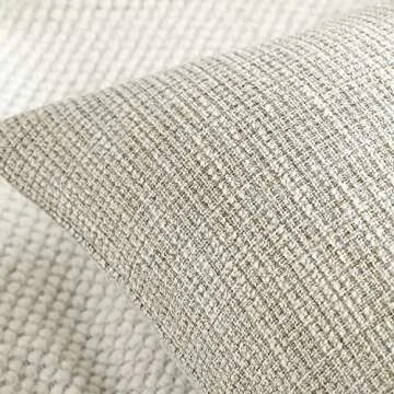 OTOSTAR Linen Throw Pillow Covers Set of 2 Decorative Square Pillowcases Cushion Covers 20x20 Inch f...