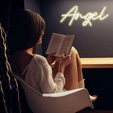 Lucunstar Neon Angel Sign for Home Decor and Gifting