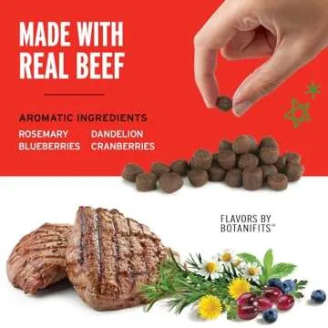 Pet Botanics Training Rewards Treats, Beef, 20 Ounces