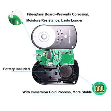 Foto&Tech FTRC-6 IR Wireless Remote Control Compatible with Canon R5 6D Mark II 5D Mark IV III II 5D...