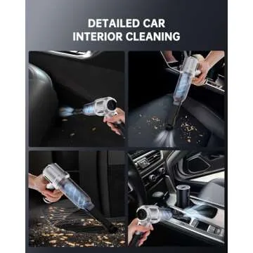 Portable 17000PA Car Vacuum Cleaner - Compact & Cordless