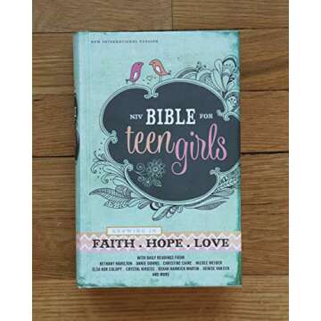 NIV, Bible for Teen Girls, Hardcover: Growing in Faith, Hope, and Love